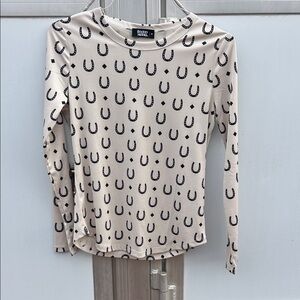 Rodeo Hippie Horseshoe Ribbed Long Sleeve